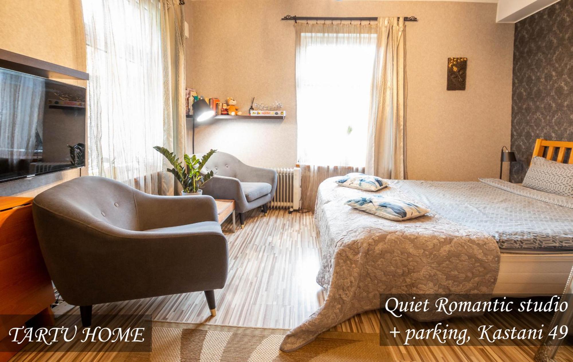 Quiet Romantic Studio Plus Parking, Tartu Home ภายนอก รูปภาพ