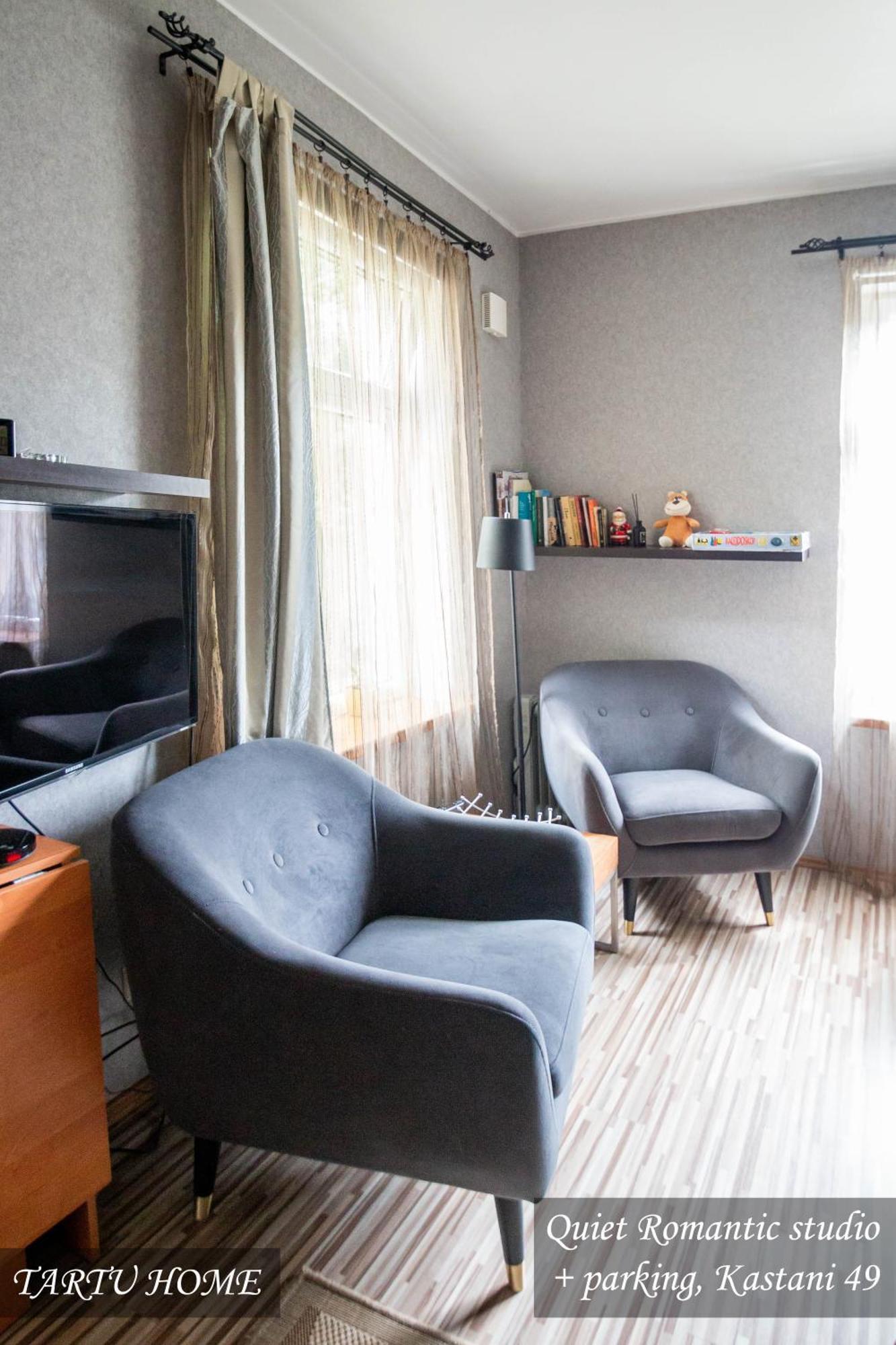 Quiet Romantic Studio Plus Parking, Tartu Home ภายนอก รูปภาพ