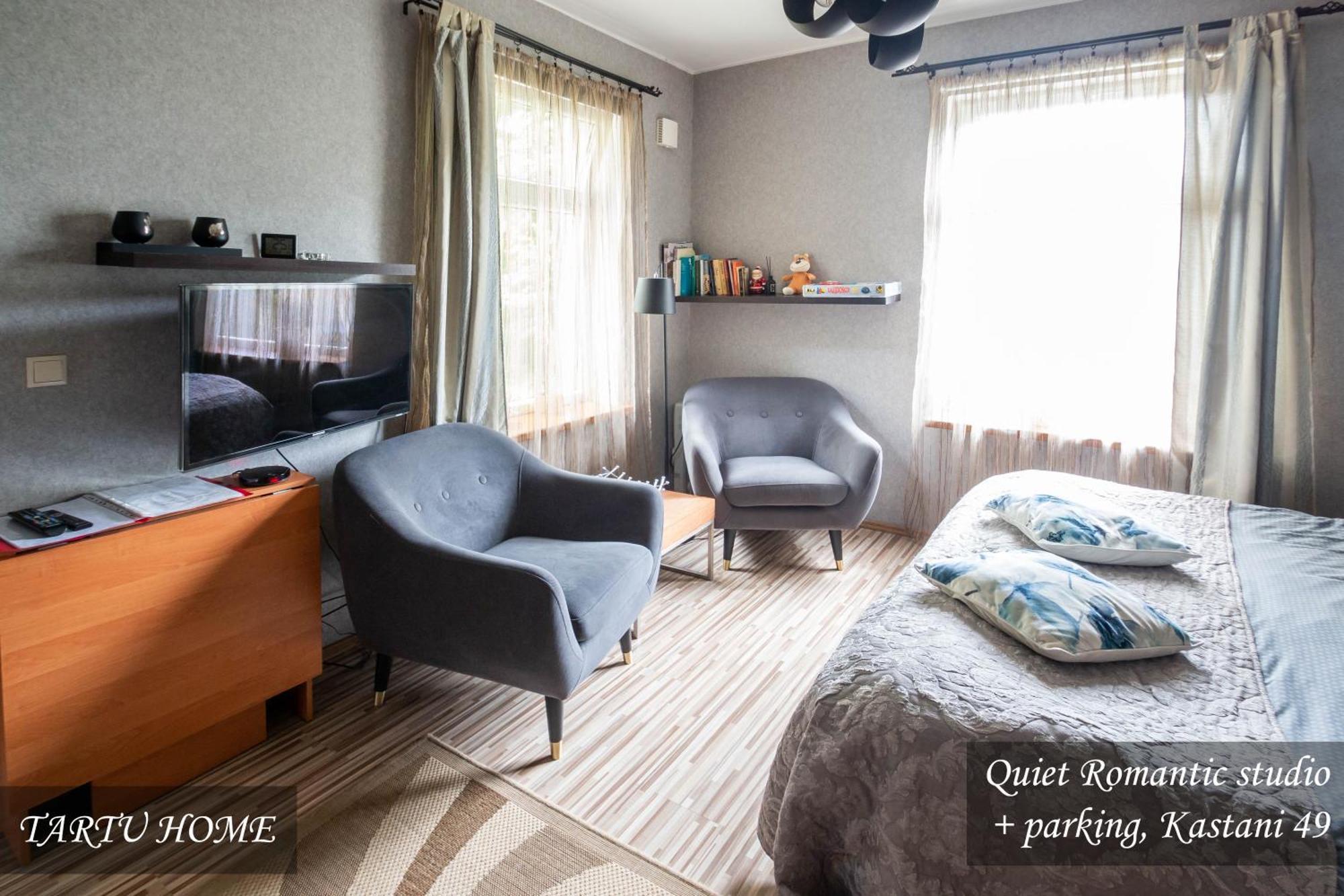 Quiet Romantic Studio Plus Parking, Tartu Home ภายนอก รูปภาพ